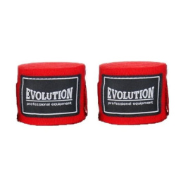Bandaż bokserski Evolution SB-300 czerw. czerwony