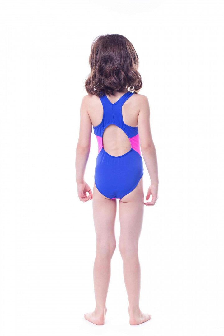 Kostium kąpielowy dla dziewczynek SHEPA 009 chabrowy