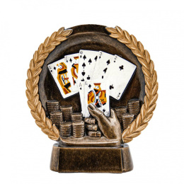 Statuetka odlewana karty poker [RFH545]