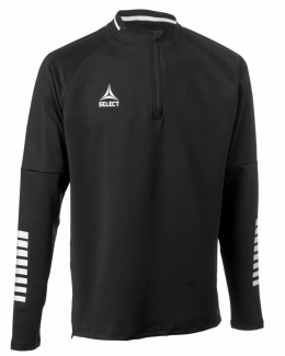 Bluza piłkarska treningowa rozpinana 1/2 SELECT Monaco v 24 czarna