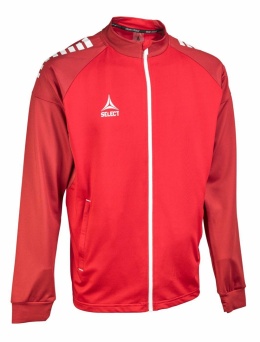 Bluza piłkarska treningowa rozpinana SELECT Spain v25 czerwona