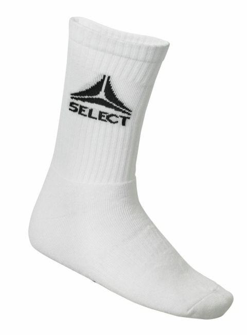 Skarpety piłkarskie treningowe SELECT białe krótkie 3-pack