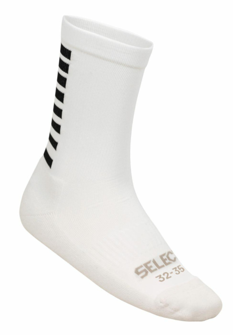 Skarpety piłkarskie treningowe SELECT białe krótkie