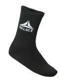 Skarpety piłkarskie treningowe SELECT czarne krótkie 3-pack