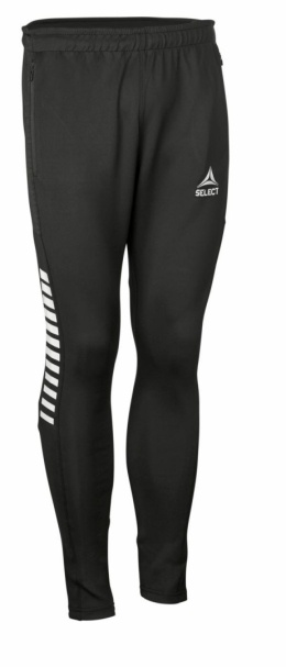 Spodnie piłkarskie treningowe SELECT Monaco Slim czarne