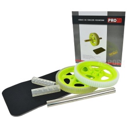 Wałek podwójny profit z matą zielony