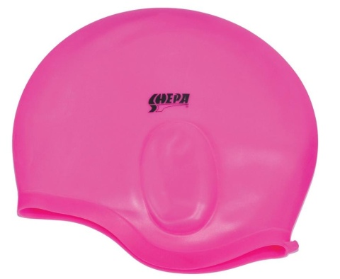 Czepek kąpielowy z uchem SHEPA różowy
